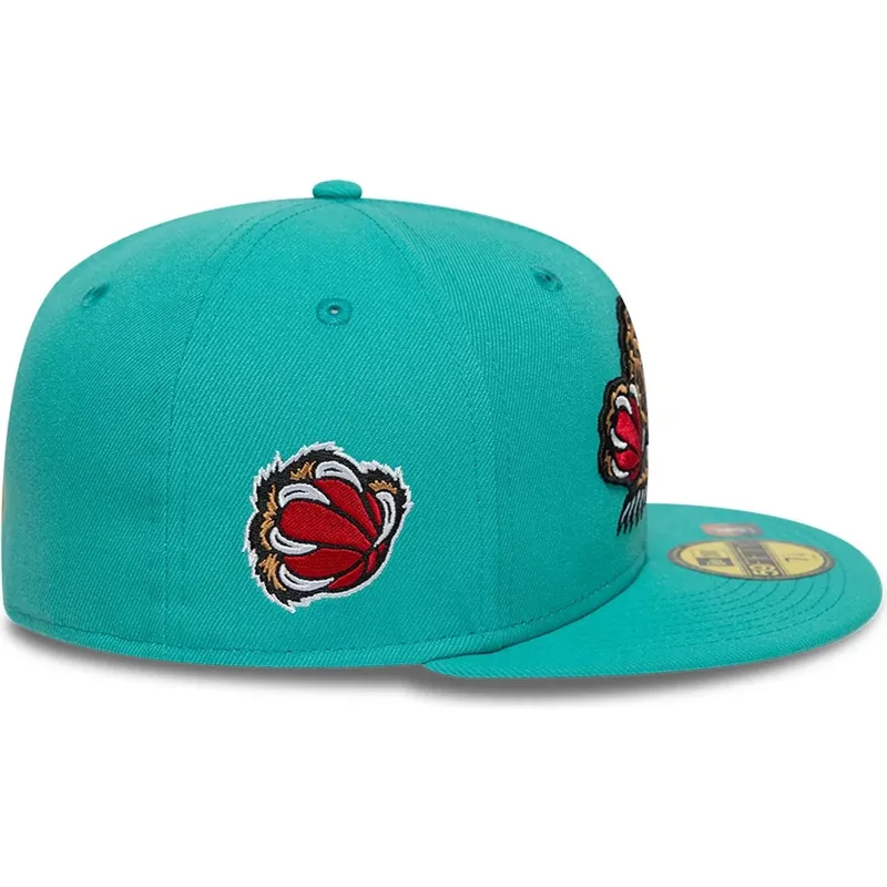 petten-plat-groen-fitted-59fifty-classic-van-memphis-grizzlies-nba-van-new-era