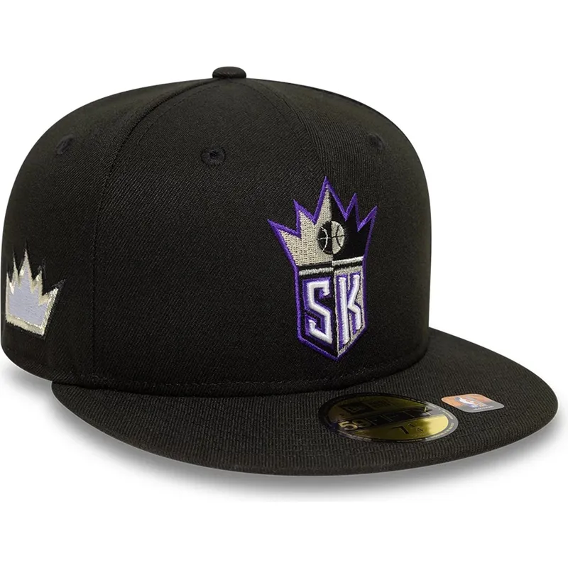 petten-plat-zwart-fitted-59fifty-classic-van-sacramento-kings-nba-van-new-era