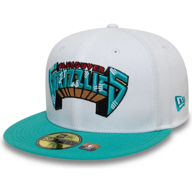petten-plat-groen-fitted-59fifty-classic-van-memphis-grizzlies-nba-van-new-era