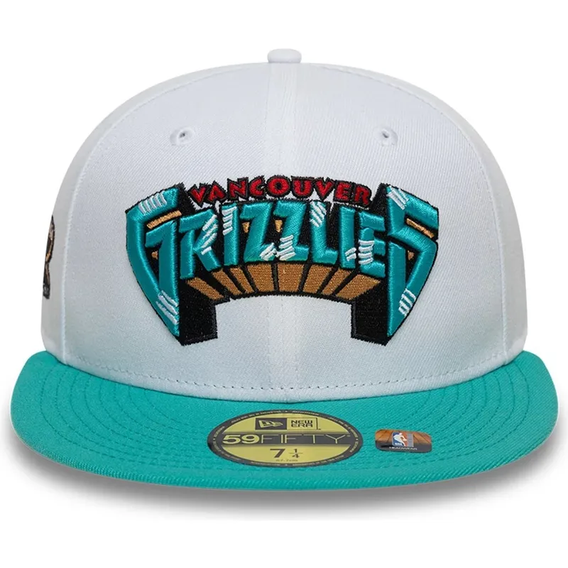 petten-plat-groen-fitted-59fifty-classic-van-memphis-grizzlies-nba-van-new-era