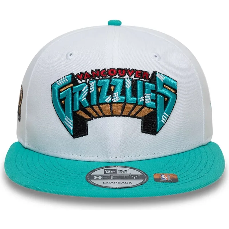 petten-plat-groen-snapback-9fifty-classic-van-memphis-grizzlies-nba-van-new-era