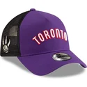 petten-gebogen-paars-snapback-a-frame-classic-van-toronto-raptors-nba-van-new-era