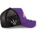 petten-gebogen-paars-snapback-a-frame-classic-van-toronto-raptors-nba-van-new-era