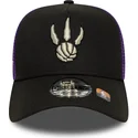 petten-gebogen-zwart-snapback-a-frame-classic-van-toronto-raptors-nba-van-new-era