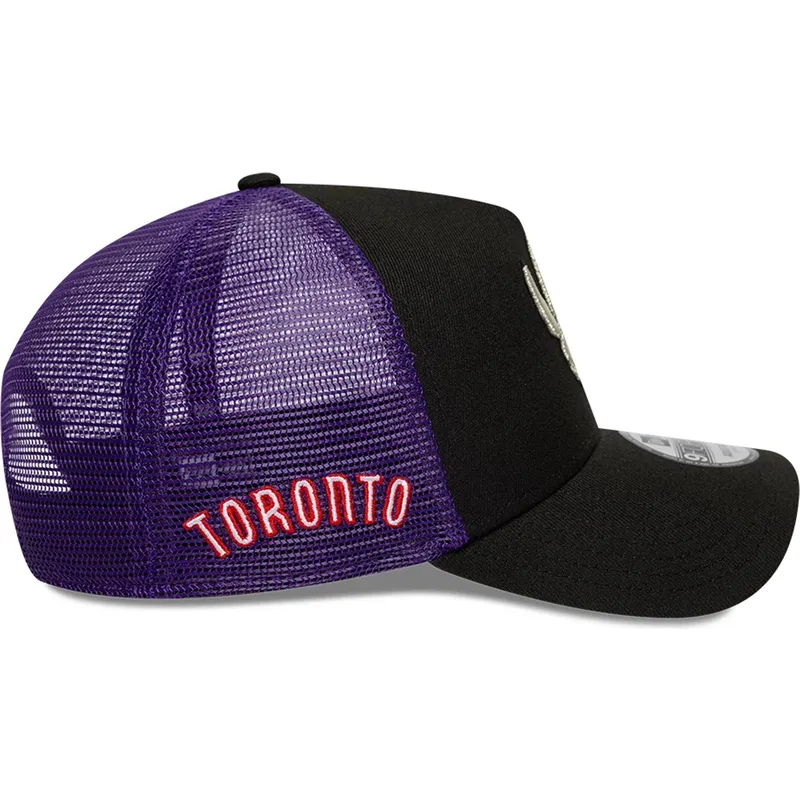 petten-gebogen-zwart-snapback-a-frame-classic-van-toronto-raptors-nba-van-new-era