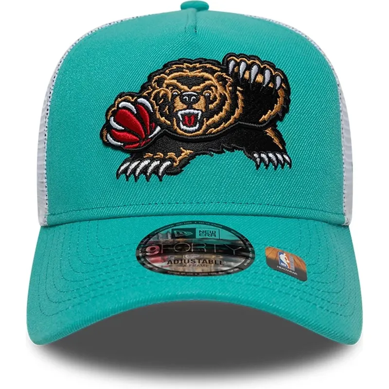 petten-gebogen-groen-snapback-a-frame-classic-van-memphis-grizzlies-nba-van-new-era