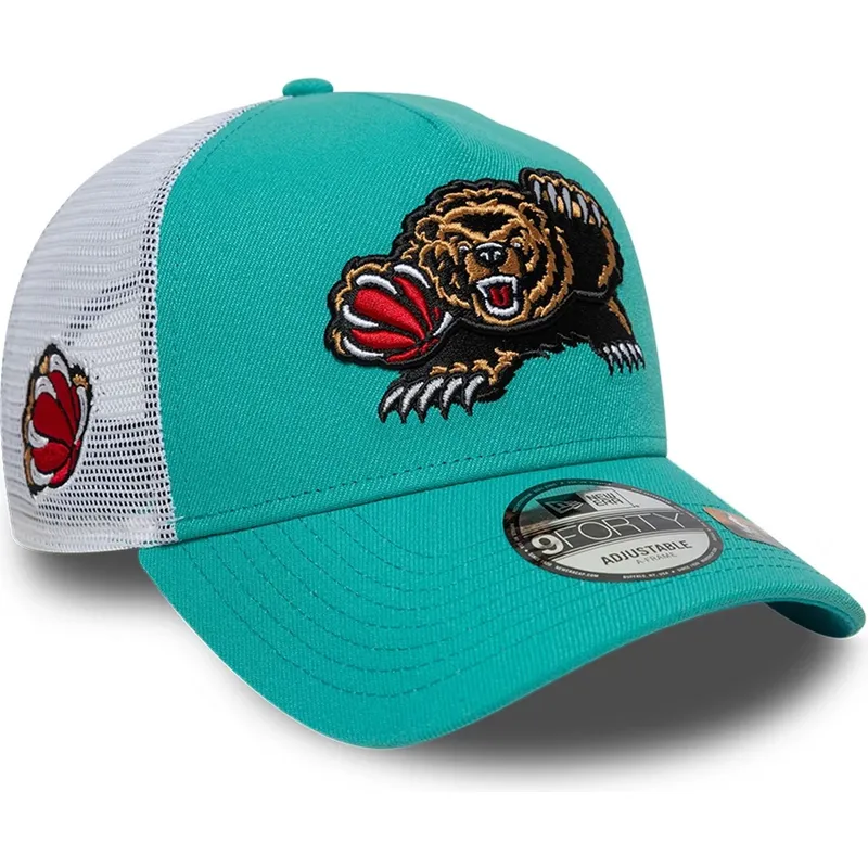 petten-gebogen-groen-snapback-a-frame-classic-van-memphis-grizzlies-nba-van-new-era