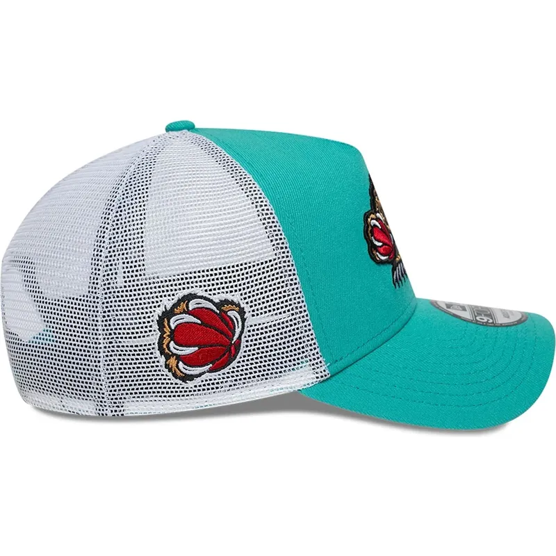 petten-gebogen-groen-snapback-a-frame-classic-van-memphis-grizzlies-nba-van-new-era