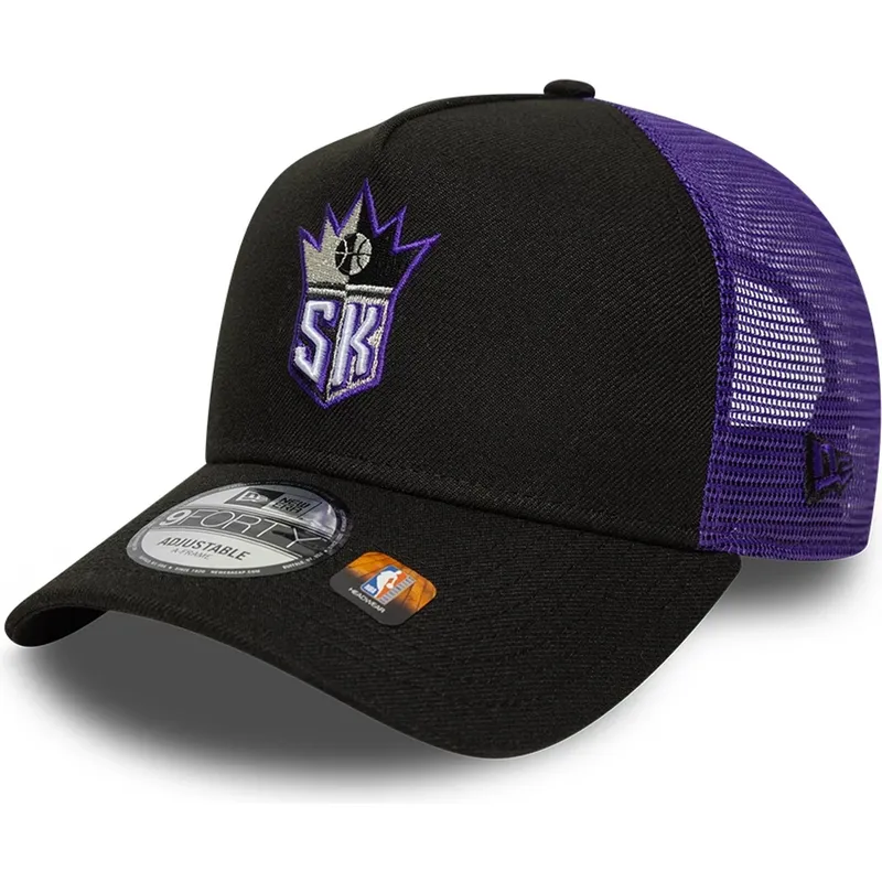 petten-gebogen-zwart-snapback-a-frame-classic-van-sacramento-kings-nba-van-new-era
