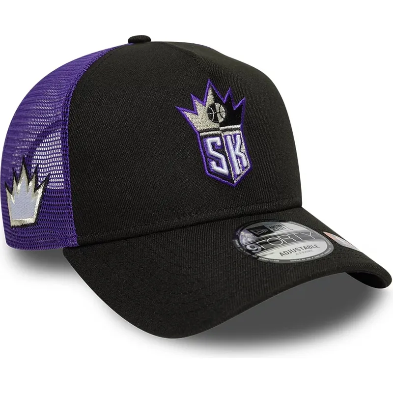 petten-gebogen-zwart-snapback-a-frame-classic-van-sacramento-kings-nba-van-new-era