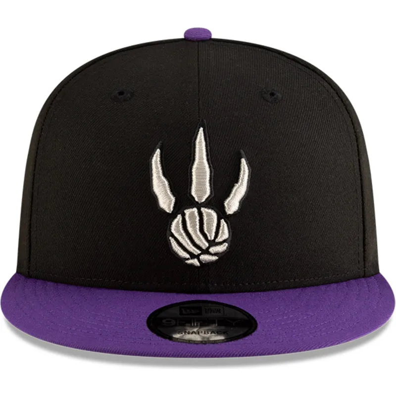 petten-plat-zwart-snapback-9fifty-classic-van-toronto-raptors-nba-van-new-era