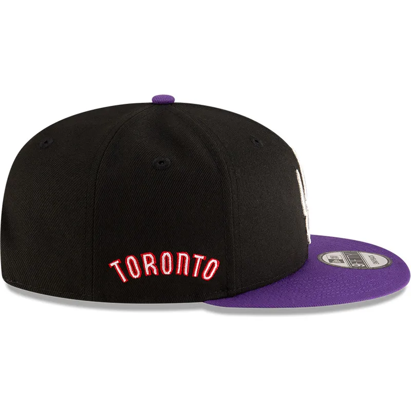 petten-plat-zwart-snapback-9fifty-classic-van-toronto-raptors-nba-van-new-era