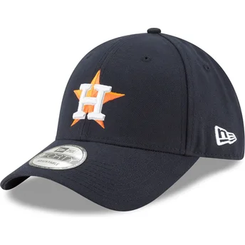 Petten gebogen zwart verstelbaar 9FORTY The League van Houston Astros MLB van New Era