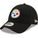 petten-gebogen-zwart-verstelbaar-9forty-the-league-van-pittsburgh-steelers-nfl-van-new-era