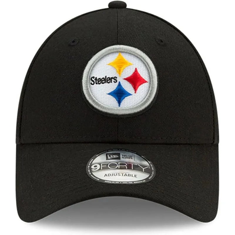 petten-gebogen-zwart-verstelbaar-9forty-the-league-van-pittsburgh-steelers-nfl-van-new-era