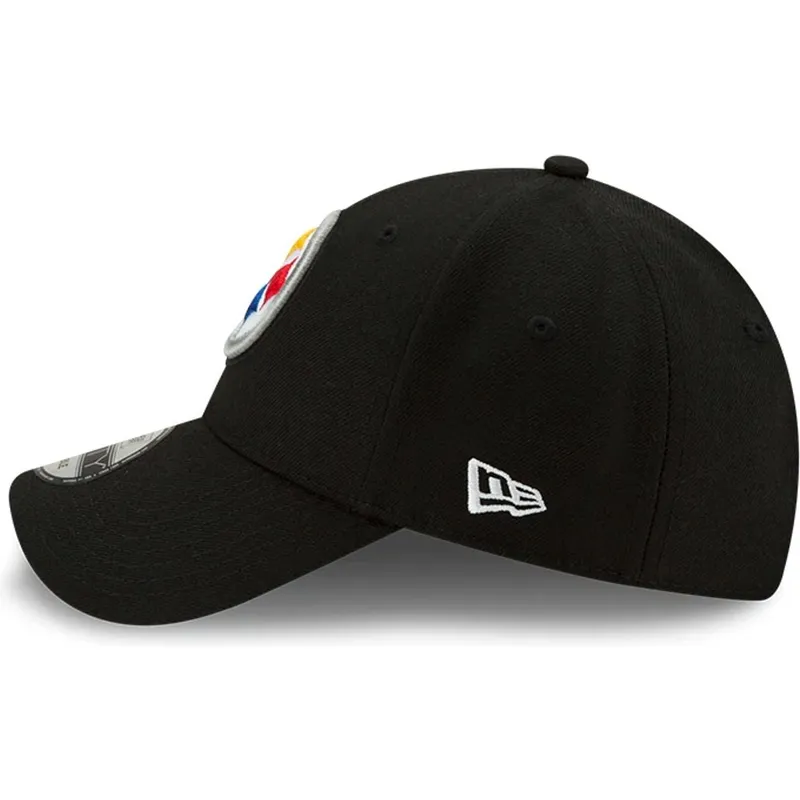 petten-gebogen-zwart-verstelbaar-9forty-the-league-van-pittsburgh-steelers-nfl-van-new-era