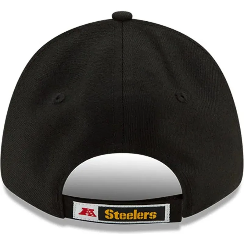 petten-gebogen-zwart-verstelbaar-9forty-the-league-van-pittsburgh-steelers-nfl-van-new-era
