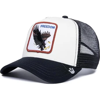 petten-gebogen-wit-snapback-freedom-the-farm-van-goorin-bros