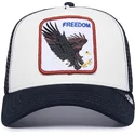 petten-gebogen-wit-snapback-freedom-the-farm-van-goorin-bros