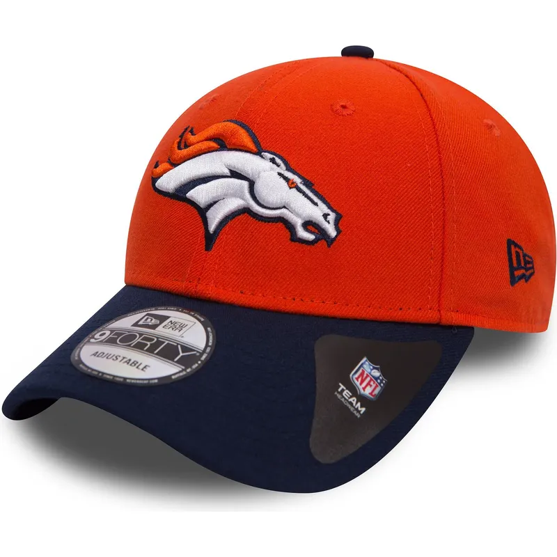 petten-gebogen-oranje-verstelbaar-9forty-the-league-van-denver-broncos-nfl-van-new-era