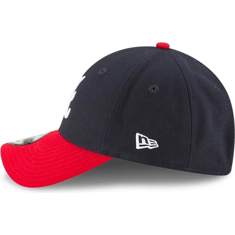 petten-gebogen-marineblauw-verstelbaar-9forty-the-league-van-atlanta-braves-mlb-van-new-era