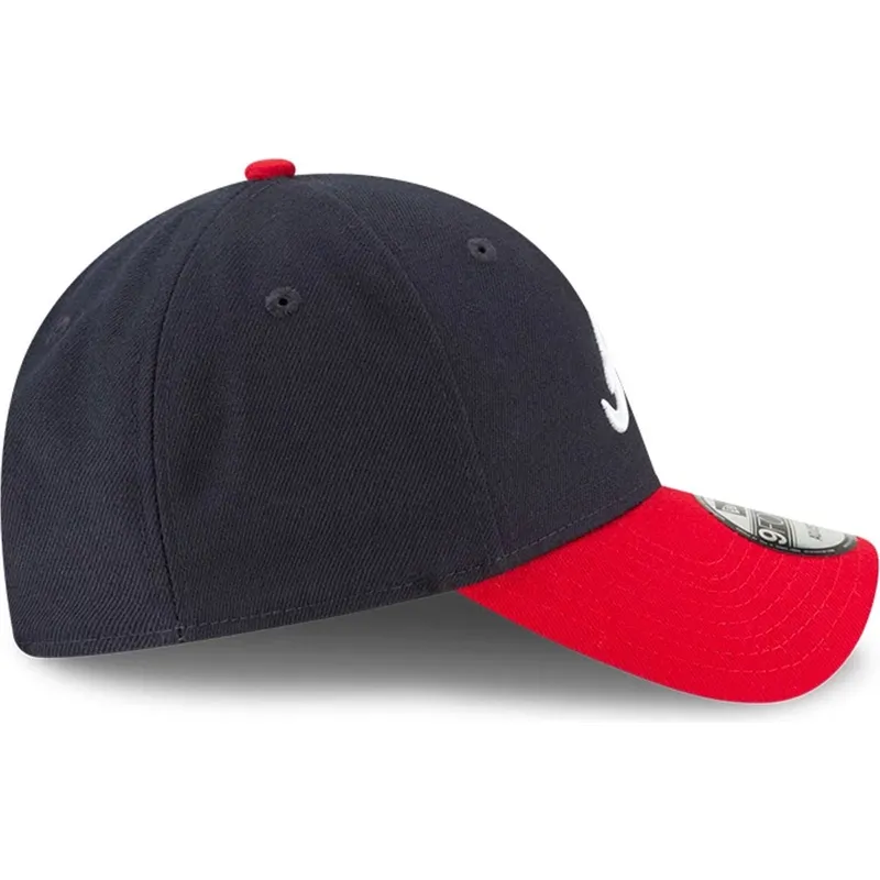 petten-gebogen-marineblauw-verstelbaar-9forty-the-league-van-atlanta-braves-mlb-van-new-era