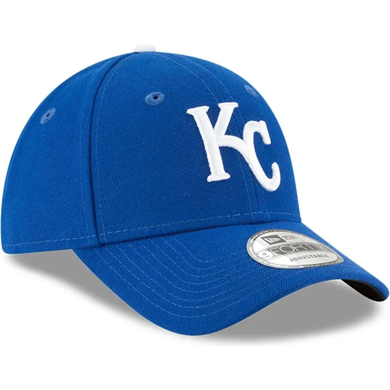 petten-gebogen-blauw-verstelbaar-9forty-the-league-van-kansas-city-royals-mlb-van-new-era