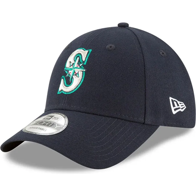 petten-gebogen-marineblauw-verstelbaar-9forty-the-league-van-seattle-mariners-mlb-van-new-era