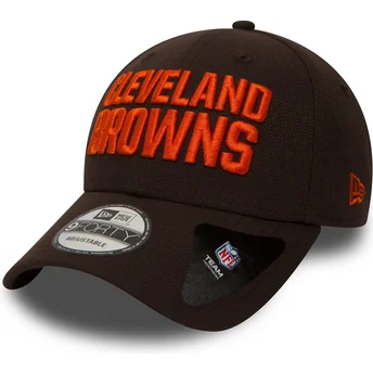 Petten gebogen bruin verstelbaar 9FORTY The League van Cleveland Browns NFL van New Era