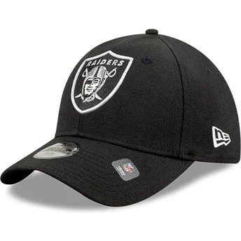 Petten gebogen zwart verstelbaar 9FORTY The League van Las Vegas Raiders NFL van New Era