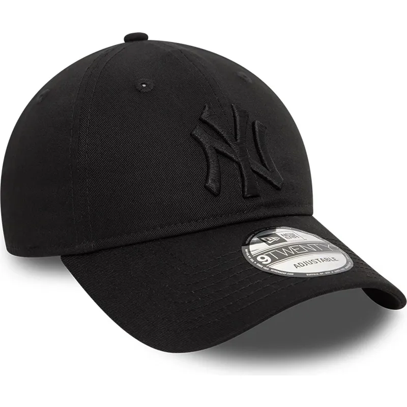 petten-gebogen-zwart-verstelbaar-9twenty-league-essential-van-new-york-yankees-mlb-van-new-era