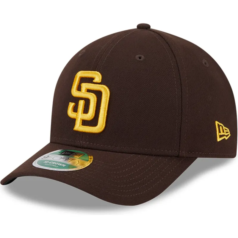 petten-gebogen-bruin-snapback-9forty-m-crown-player-replica-van-san-diego-padres-mlb-van-new-era