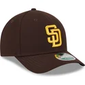 petten-gebogen-bruin-snapback-9forty-m-crown-player-replica-van-san-diego-padres-mlb-van-new-era