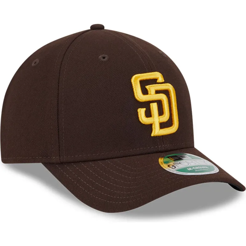 petten-gebogen-bruin-snapback-9forty-m-crown-player-replica-van-san-diego-padres-mlb-van-new-era