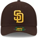 petten-gebogen-bruin-snapback-9forty-m-crown-player-replica-van-san-diego-padres-mlb-van-new-era
