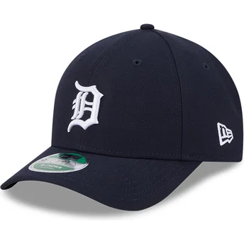 Petten gebogen marineblauw snapback 9FORTY M-Crown Player Replica van Detroit Tigers MLB van New Era