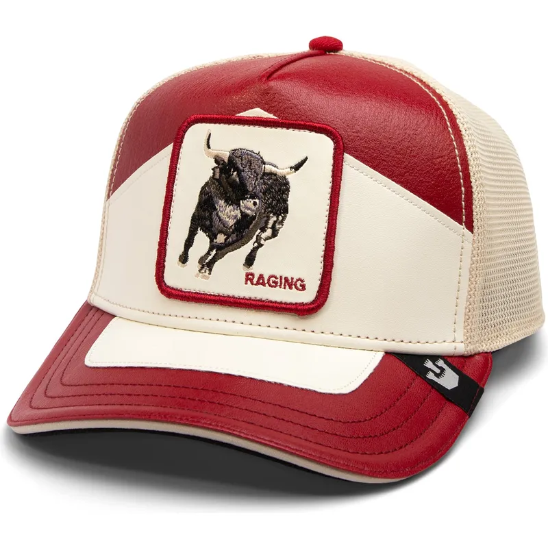 petten-gebogen-rood-snapback-moto-lamba-raging-the-farm-van-goorin-bros