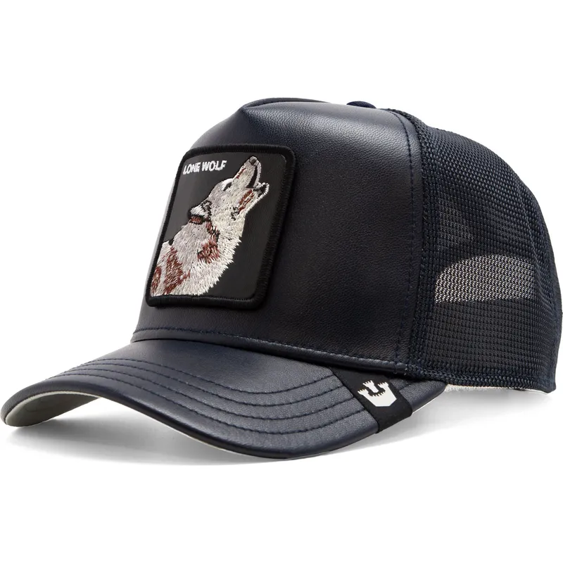 petten-gebogen-marineblauw-snapback-lone-shleather-wolf-the-farm-van-goorin-bros petten-gebogen-marineblauw-snapback-lone-shleather-wolf-the-farm-van-goorin-bros