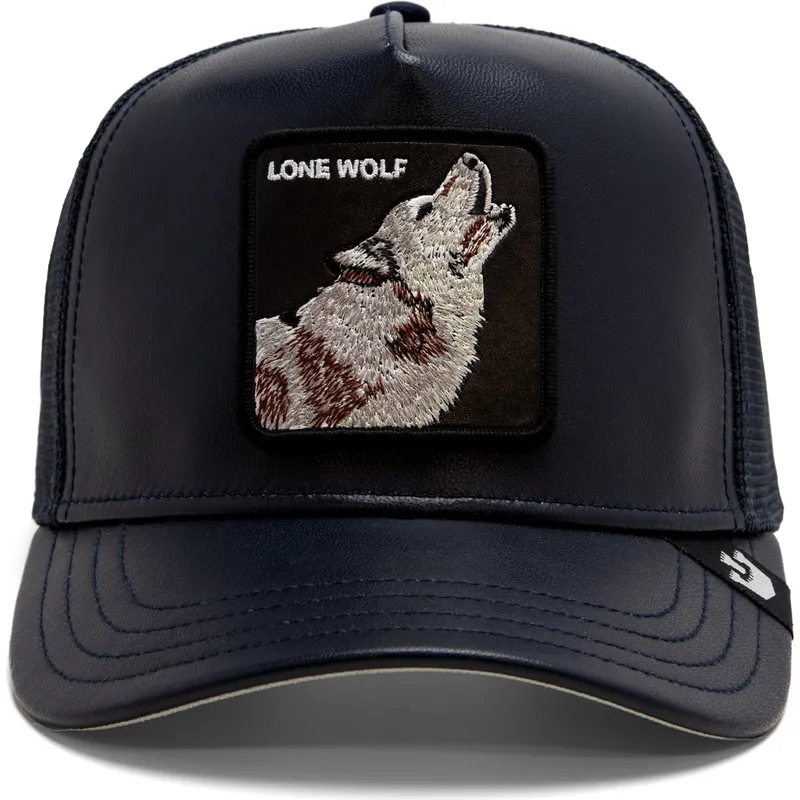 petten-gebogen-marineblauw-snapback-lone-shleather-wolf-the-farm-van-goorin-bros petten-gebogen-marineblauw-snapback-lone-shleather-wolf-the-farm-van-goorin-bros