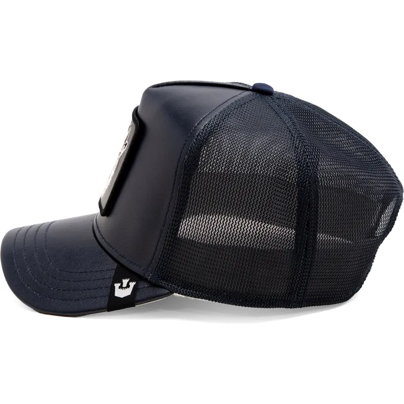 petten-gebogen-marineblauw-snapback-lone-shleather-wolf-the-farm-van-goorin-bros petten-gebogen-marineblauw-snapback-lone-shleather-wolf-the-farm-van-goorin-bros