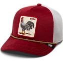 petten-gebogen-rood-snapback-cock-garnet-rooster-the-farm-jewel-tones-the-farm-van-goorin-bros