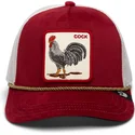 petten-gebogen-rood-snapback-cock-garnet-rooster-the-farm-jewel-tones-the-farm-van-goorin-bros