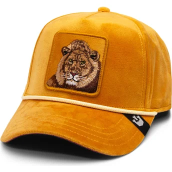 petten-gebogen-geel-snapback-lion-royalty-the-farm-van-goorin-bros