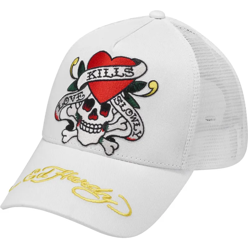 petten-gebogen-wit-snapback-love-kills-slowly-van-ed-hardy