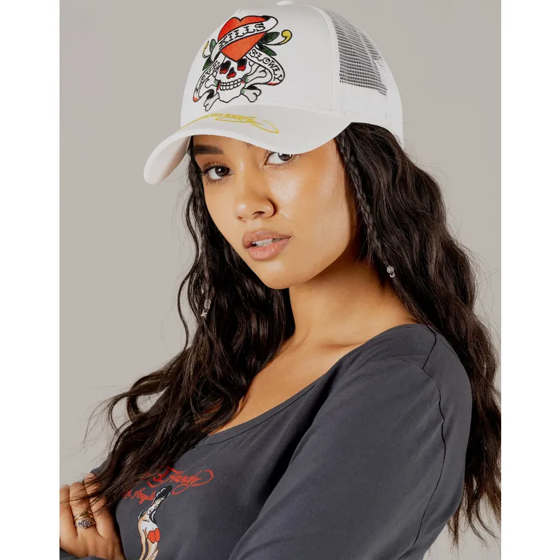 petten-gebogen-wit-snapback-love-kills-slowly-van-ed-hardy
