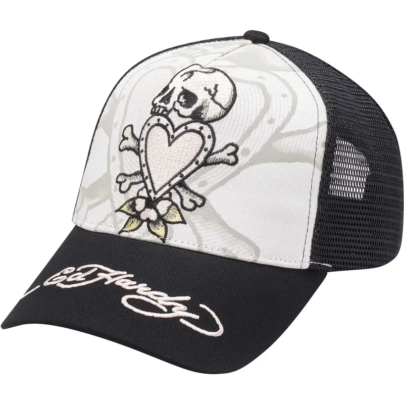 petten-gebogen-zwart-snapback-death-before-van-ed-hardy