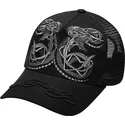 petten-gebogen-zwart-snapback-duo-black-snake-van-ed-hardy