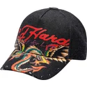petten-gebogen-zwart-verstelbaar-art-for-life-acid-wash-van-ed-hardy
