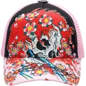 petten-gebogen-roze-snapback-ghost-van-ed-hardy