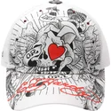petten-gebogen-wit-snapback-death-or-glory-van-ed-hardy